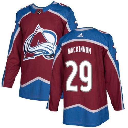 Adidas Avalanche #29 Nathan MacKinnon Burgundy Home Authentic Stitched NHL Jersey - AVS184