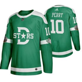 Adidas Stars #10 Corey Perry Green Authentic 2020 Winter Classic Stitched NHL Jersey - DLS32