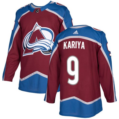 Adidas Avalanche #9 Paul Kariya Burgundy Home Authentic Stitched NHL Jersey - AVS242