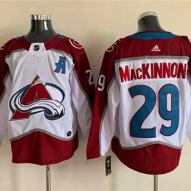 White Colorado Avalanche #29 Nathan MacKinnon Stitched Jersey - AVS237