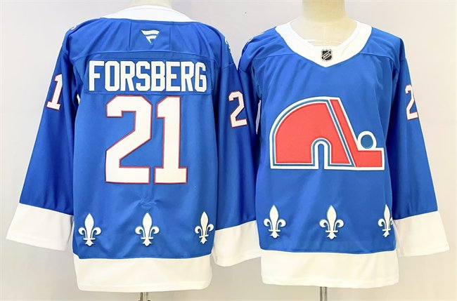 Blue Colorado Avalanche #21 Peter Forsberg 2025 Stitched Hockey Jersey - AVS147