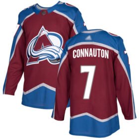 Adidas Avalanche #7 Kevin Connauton Burgundy Home Authentic Stitched NHL Jersey - AVS261