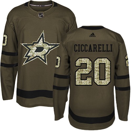 Adidas Stars #20 Dino Ciccarelli Green Salute to Service Stitched NHL Jersey - DLS210