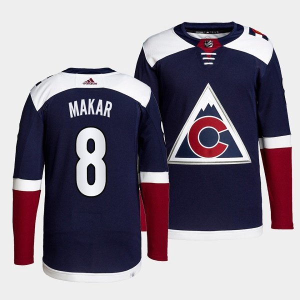 Navy Colorado Avalanche #8 Cale Makar  Stitched Jersey - AVS295