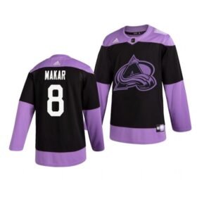 Black Purple Colorado Avalanche #8 Cale Makar Stitched Jersey - AVS213