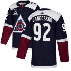 Navy Colorado Avalanche #92 Gabriel Landeskog 2022 Stanley Cup Champions Patch Stitched Jersey - AVS263