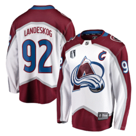 White Colorado Avalanche #92 Gabriel Landeskog 2022 Stanley Cup Final Patch Stitched Jersey - AVS318