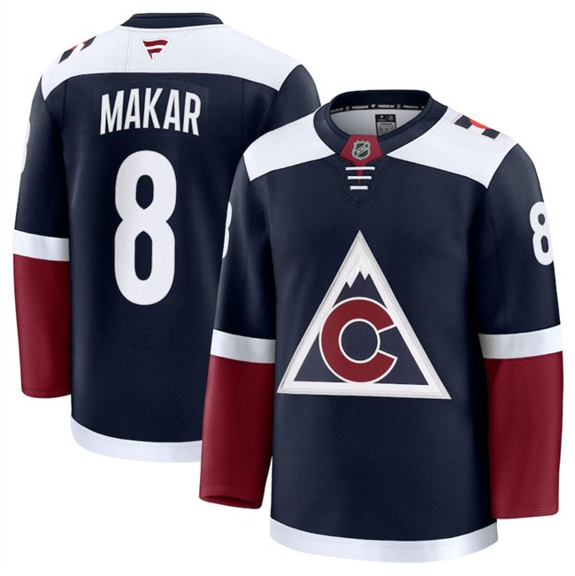 Navy Colorado Avalanche #8 Cale Makar 2024-25 Alternate Stitched Jersey - AVS47