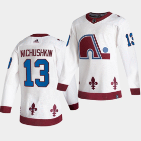White Colorado Avalanche #13 Valeri Nichushkin 2020-21 Reverse Retro Stitched Jersey - AVS56