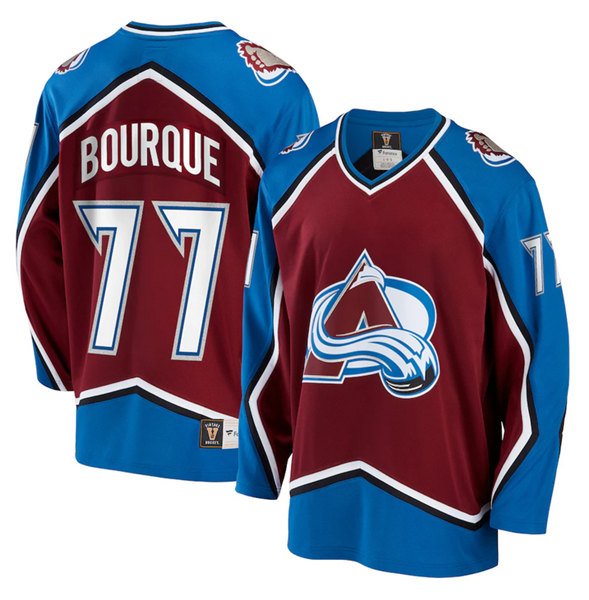 Red Colorado Avalanche #77 Ray Bourque Stitched Jersey - AVS125