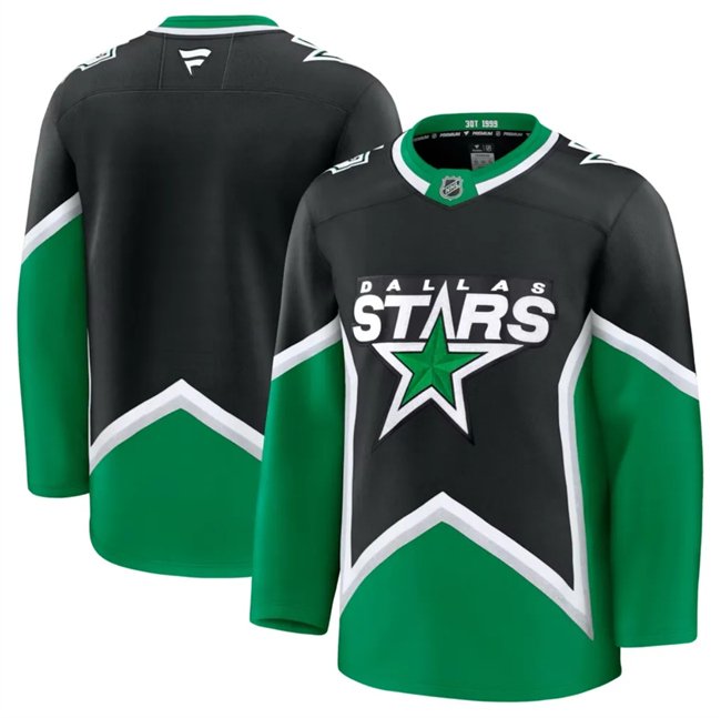 Black Dallas Stars Blank 2025-26 Alternate Stitched Hockey Jersey - DLS06