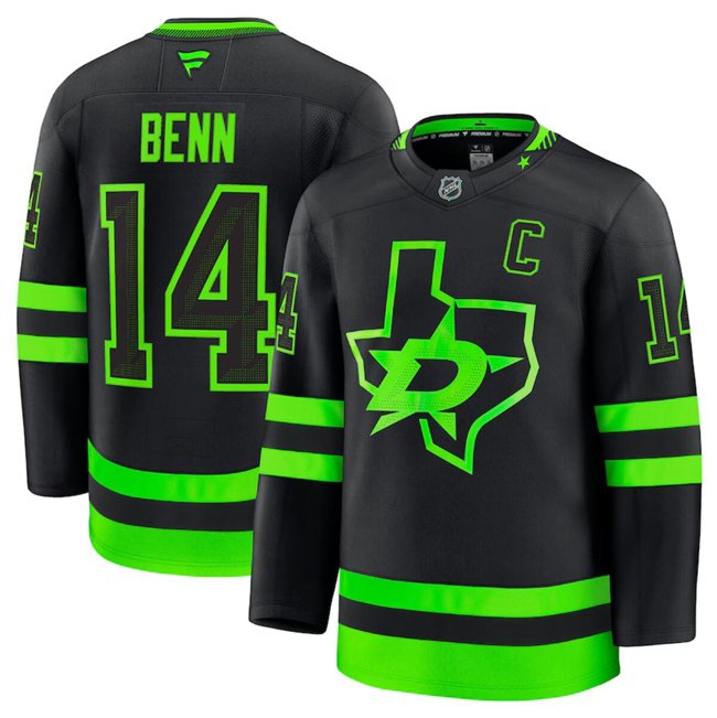Black Dallas Stars Active Player Custom 2024-25 Alternate Stitched Hockey Jersey - DLS225