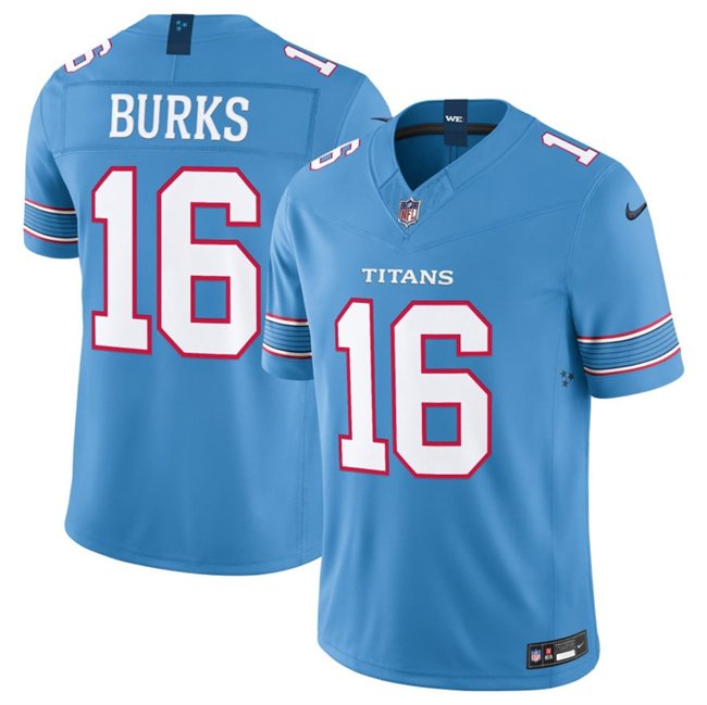 Light Blue Tennessee Titans #16 Treylon Burks 2026 F.U.S.E. Vapor Limited Stitched Football Jersey - TNT290