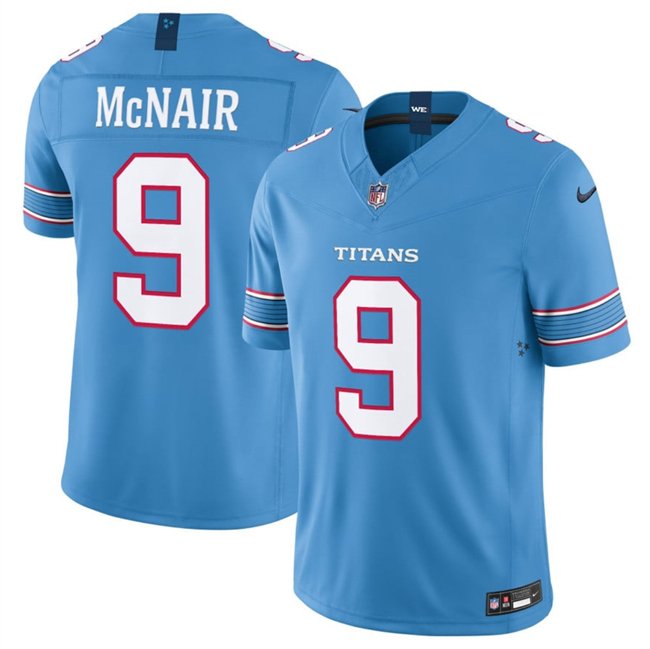 Light Blue Tennessee Titans #9 Steve McNair 2026 F.U.S.E. Vapor Limited Stitched Football Jersey - TNT291