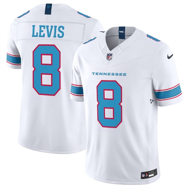 White Tennessee Titans #8 Will Levis 2026 F.U.S.E. Vapor Limited Stitched Football Jersey - TNT278
