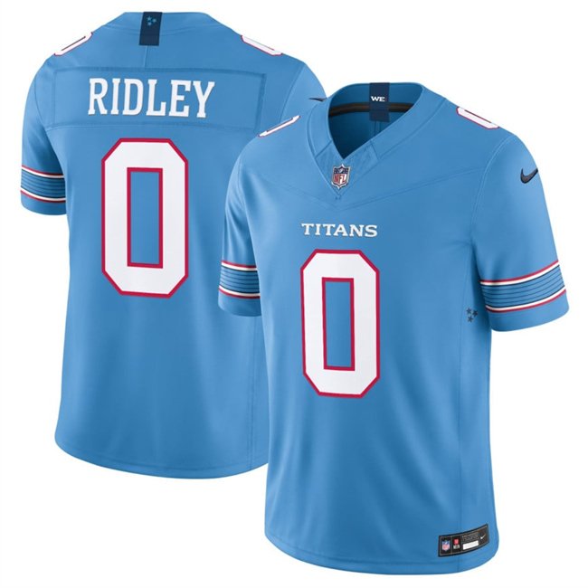 Light Blue Tennessee Titans  #0 Calvin Ridley 2026 F.U.S.E. Vapor Limited Stitched Football Jersey - TNT289
