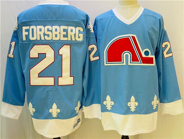 Blue Colorado Avalanche #21 Peter Forsberg Stitched Jersey - AVS172