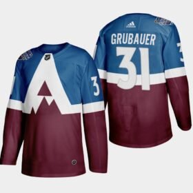 Adidas Colorado Avalanche #31 Philipp Grubauer 2020 Stadium Series Burgundy Stitched NHL Jersey - AVS255