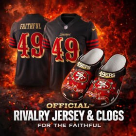 [All Players] San Francisco 49ers 2025 F.U.S.E. “Rivalries” Vapor Limited Stitched Football Jersey x Clogs - SFR01.1