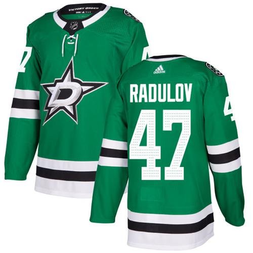 Adidas Stars #47 Alexander Radulov Green Home Authentic Stitched NHL Jersey - DLS12