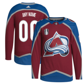 Colorado Avalanche Custom 2022 Burgundy Stanley Cup Final Patch Stitched Jersey - AVS319