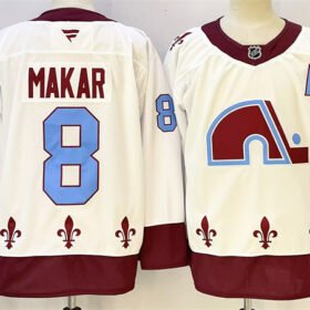 White Colorado Avalanche #8 Cale Makar 2024-25 With A Patch Stitched Jersey - AVS55