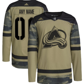 Colorado Avalanche Custom Camo Salute To Service Stitched Jersey - AVS86
