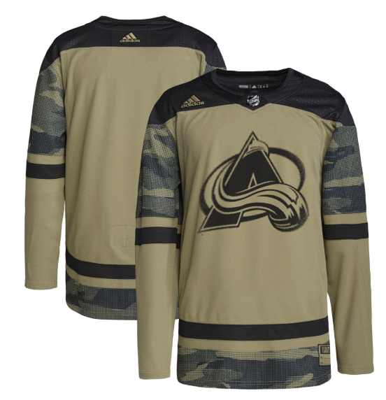 Colorado Avalanche Blank Camo Salute To Service Stitched Jersey - AVS190