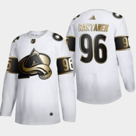 Colorado Avalanche #96 Mikko Rantanen Adidas White Golden Edition Limited Stitched NHL Jersey - AVS235