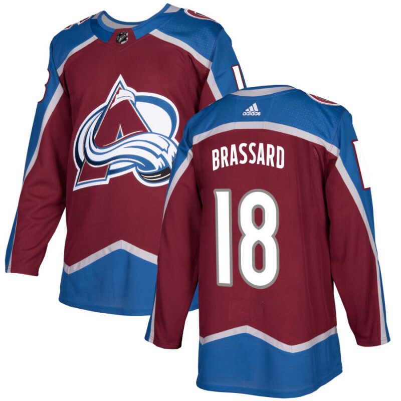 Adidas Avalanche #18 Derick Brassard Burgundy Home Authentic Stitched NHL Jersey - AVS177