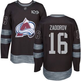 Adidas Avalanche #16 Nikita Zadorov Black 1917-2017 100th Anniversary Stitched NHL Jersey - AVS16