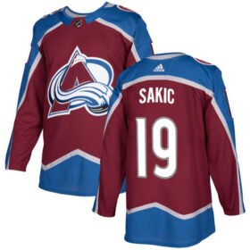 Adidas Avalanche #19 Joe Sakic Burgundy Home Authentic Stitched NHL Jersey - AVS156