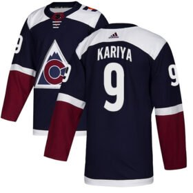 Adidas Avalanche #9 Paul Kariya Navy Alternate Authentic Stitched NHL Jersey - AVS53