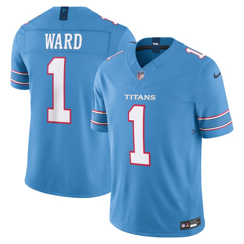 Light Blue Tennessee Titans #1 Cameron Ward 2026 F.U.S.E. Vapor Limited Stitched Football Jersey - TNT285