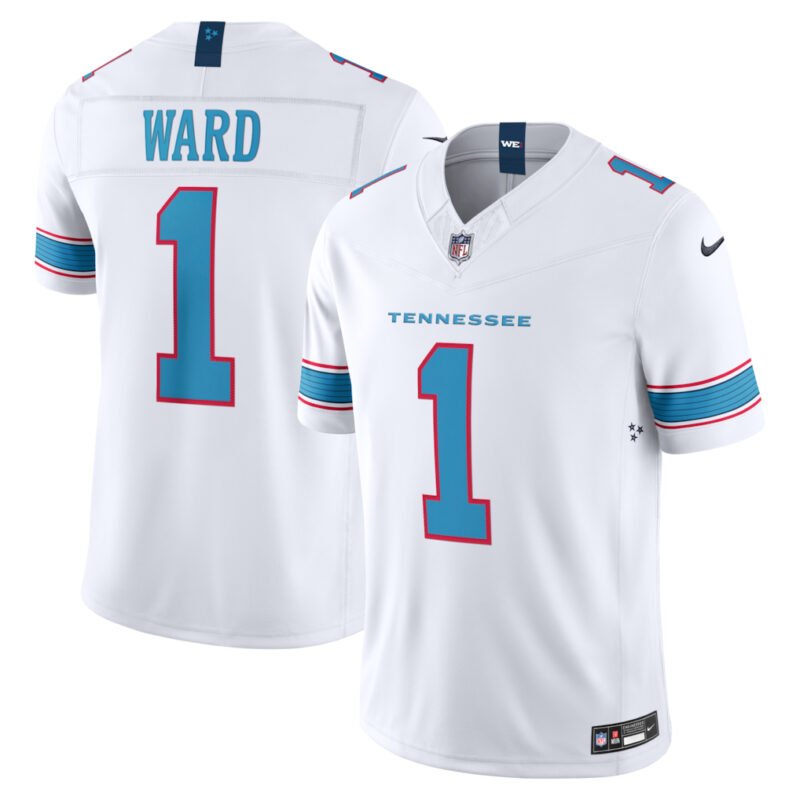 White Tennessee Titans #1 Cameron Ward 2026 F.U.S.E. Vapor Limited Stitched Football Jersey - TNT294