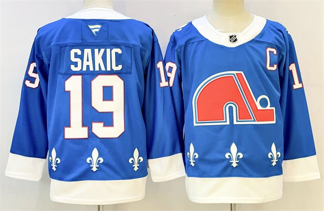 Blue Colorado Avalanche #19 Joe Sakic 2025 Stitched With C Patch Hockey Jersey - AVS51