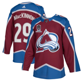 Colorado Avalanche #29 Nathan MacKinnon 2022 Stanley Cup Champions Patch Stitched Jersey - AVS95