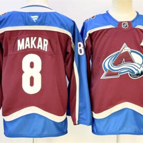 Burgundy Colorado Avalanche #8 Cale Makar 2024-25 With A Patch Stitched Jersey - AVS06