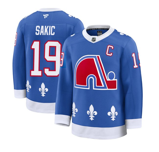 Blue Colorado Avalanche #19 Joe Sakic 2025 With C Patch Alternate Stitched Jersey - AVS231