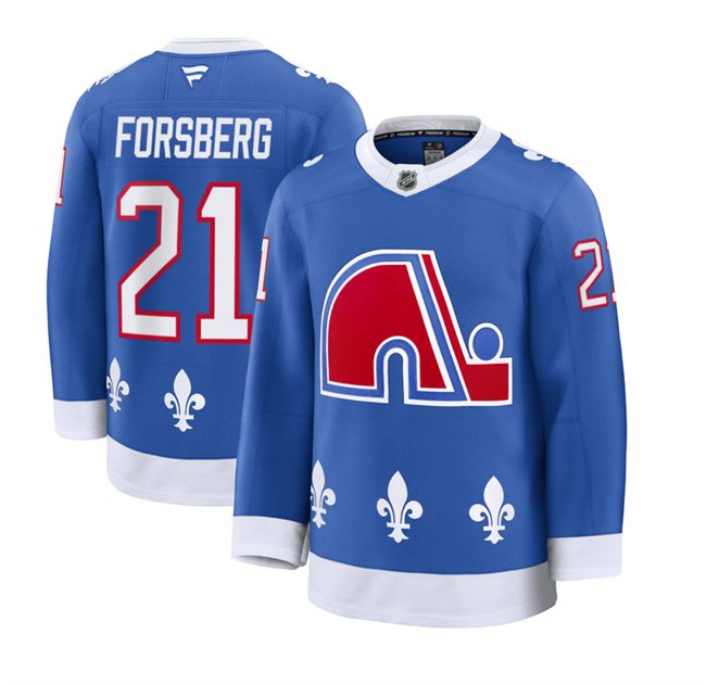 Blue Colorado Avalanche #21 Peter Forsberg 2025 Alternate Stitched Jersey - AVS229