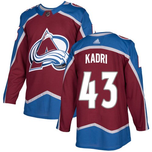 Adidas Avalanche #43 Nazem Kadri Burgundy Home Authentic Stitched NHL Jersey - AVS140