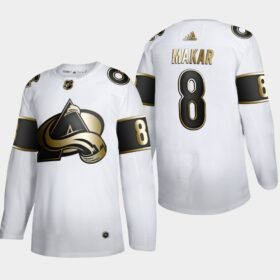 Colorado Avalanche #8 Cale Makar Adidas White Golden Edition Limited Stitched NHL Jersey - AVS178