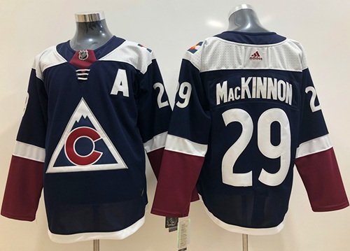 Adidas Avalanche #29 Nathan MacKinnon Navy Alternate Authentic Stitched NHL Jersey - AVS02
