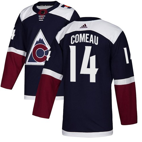 Adidas Avalanche #14 Blake Comeau Navy Alternate Authentic Stitched NHL Jersey - AVS212
