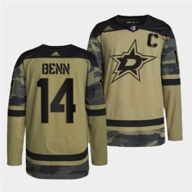 Camo Dallas Stars #14 Jamie Benn 2022 Military Appreciation Night Stitched Jersey - DLS203