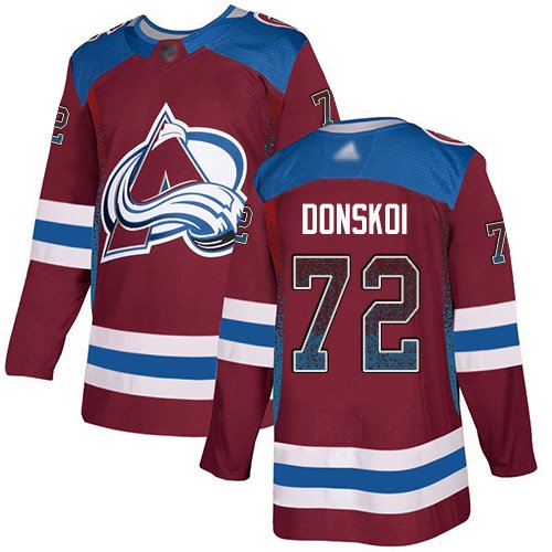 Adidas Avalanche #72 Joonas Donskoi Burgundy Home Authentic Drift Fashion Stitched NHL Jersey - AVS197
