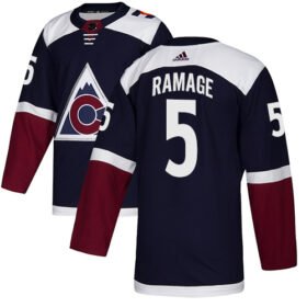 Adidas Avalanche #5 Rob Ramage Navy Alternate Authentic Stitched NHL Jersey - AVS252