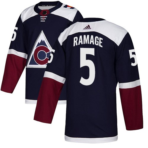 Adidas Avalanche #5 Rob Ramage Navy Alternate Authentic Stitched NHL Jersey - AVS252