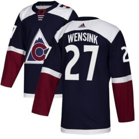 Adidas Avalanche #27 John Wensink Navy Alternate Authentic Stitched NHL Jersey - AVS262