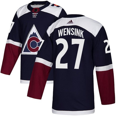 Adidas Avalanche #27 John Wensink Navy Alternate Authentic Stitched NHL Jersey - AVS262